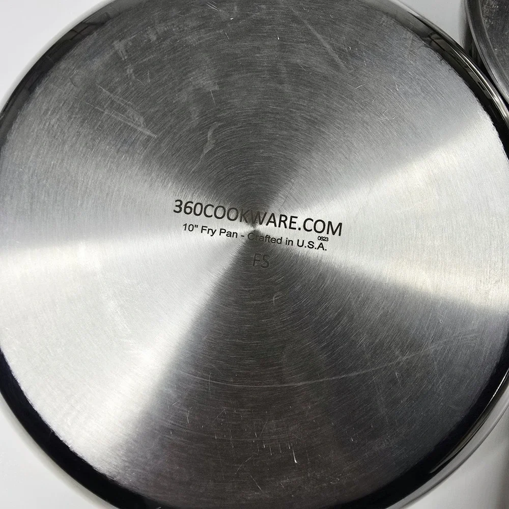 360 Cookware Stainless Steel Fry Pan Set 10